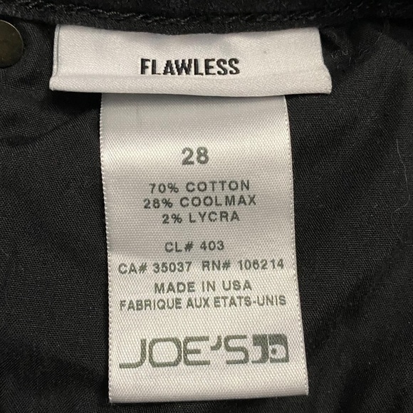 Joe's Twiggy Skinny in Regan Black Flawless Fabric Tall High Rise Jeans 28 - Picture 5 of 16
